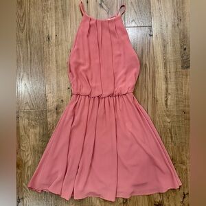 Lush Dusty Rose Midi Dress